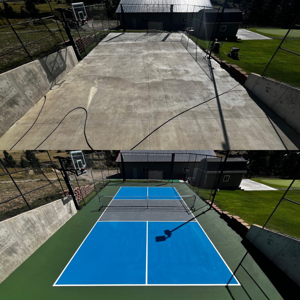 pickleball court resurfacing