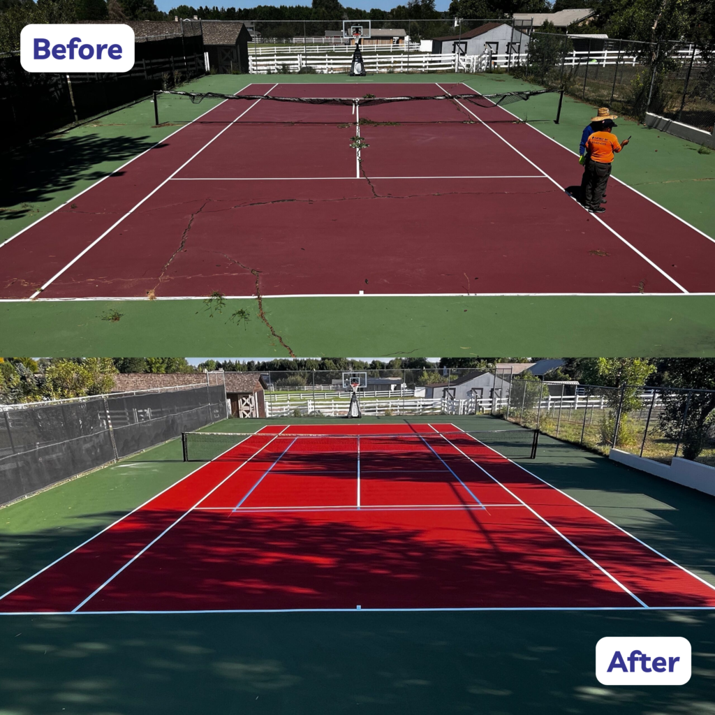 tennis courts