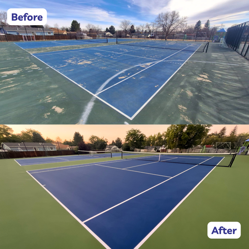 tennis courts