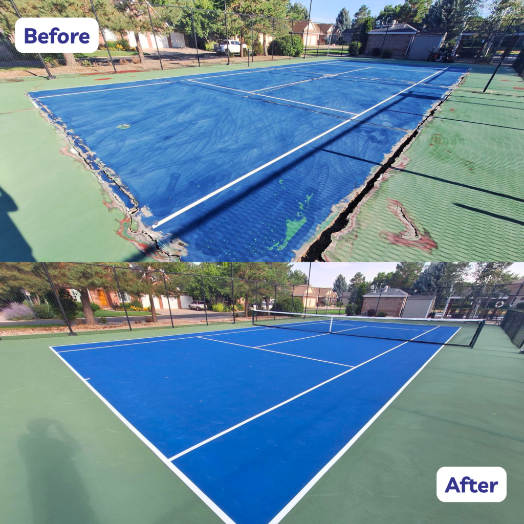 tennis courts